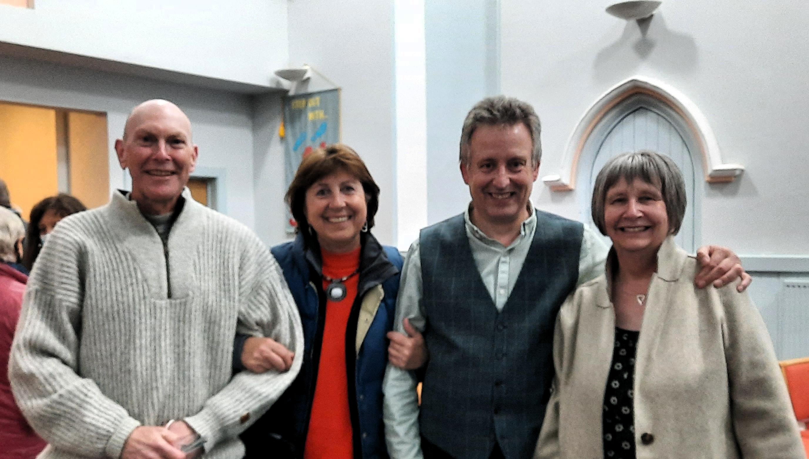 Peter Normington, Sue Tennander, Ian and Amanda Wright