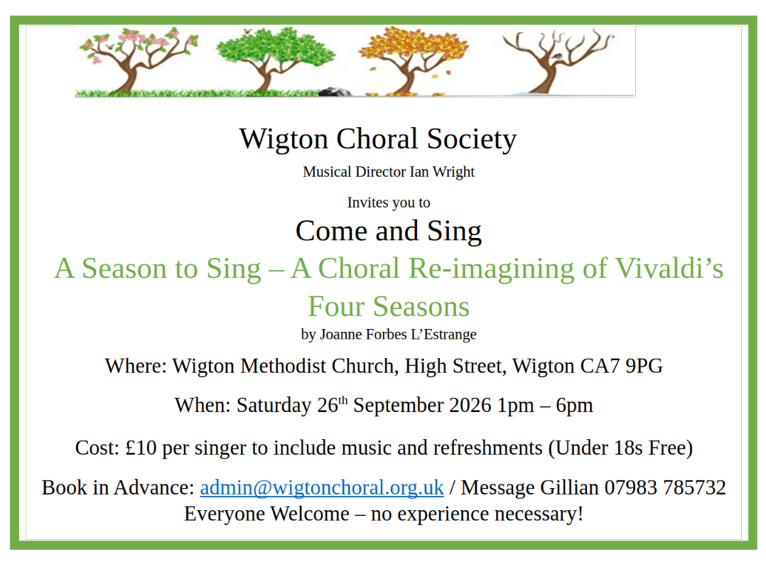 Come and Sing Flyer
